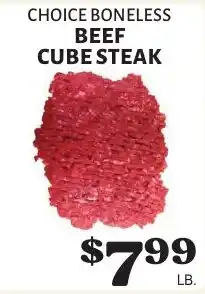 Harter House Choice boneless beef cube steak offer