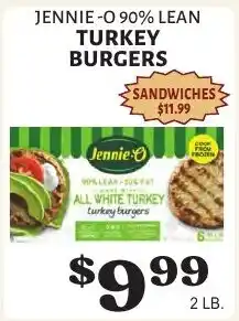 Harter House Jennie-O turkey burgers offer