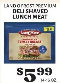 Harter House Land o frost premium deli shaved lunch meat offer