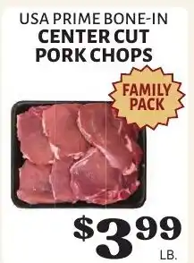 Harter House USA Prime Bone-In Center Cut Pork Chops offer
