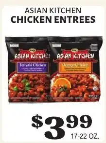 Harter House Asian Kitchen chicken entrees offer