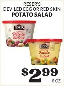 Harter House Reser's deviled egg or red skin potato salad offer