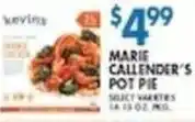 Associated Marie Callender's Pot Pie offer