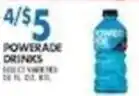 Associated Powerade drinks offer