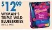 Associated Wyman's triple wild blueberries offer