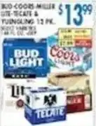Associated Bud Coors Miller Lite Tecate & Yuengling offer