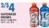 Associated Gatorade drinks offer