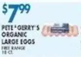 Associated Pete & Gerry's Organic Large Eggs offer