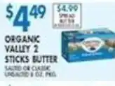 Associated Organic valley 2 sticks butter offer