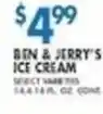 Associated Ben & Jerry's ice cream offer