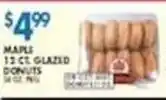 Associated Maple glazed donuts offer