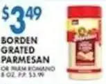 Associated Borden grated parmesan offer