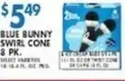 Associated Blue bunny swirl cone offer
