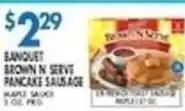 Associated Banquet brown n serve pancake sausage offer