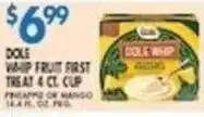 Associated Dole whip fruit first treat offer