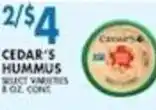 Associated Cedar's Hummus offer