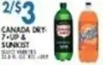 Associated Canada Dry 7-Up & Sunkist offer