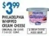 Associated Philadelphia whipped cream cheese offer