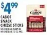 Associated Cabot snack cheese sticks offer