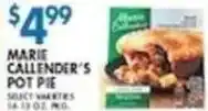 Associated Marie Callender's Pot Pie offer