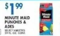 Associated Minute Maid Punches & Ades offer
