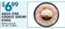 Associated Aqua Star cooked shrimp rings offer