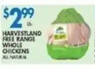 Associated Harvestland free range whole chickens offer