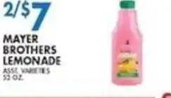 Associated Mayer Brothers Lemonade offer