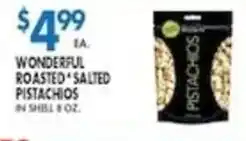 Associated Wonderful roasted salted pistachios offer