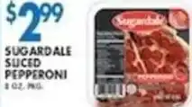 Associated Sugardale sliced pepperoni offer