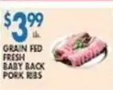 Associated Grain Fed Fresh Baby Back Pork Ribs offer
