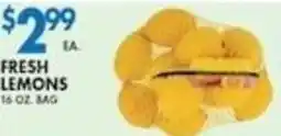 Associated Fresh Lemons offer