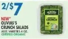 Associated Olivia's Crunch Salads offer