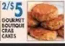 Associated Gourmet Boutique Crab Cakes offer