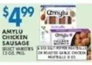 Associated Amylu chicken sausage offer