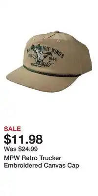 Cabela's MPW Retro Trucker Embroidered Canvas Cap offer