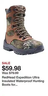 Cabela's RedHead Expedition Ultra Insulated Waterproof Hunting Boots for Kids - TrueTimber Strata - 1 Kids offer
