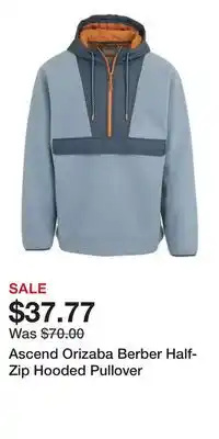 Cabela's Ascend Orizaba Berber Half-Zip Hooded Pullover offer