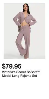 Victoria's Secret Victoria's Secret SoSoft Modal Long Pajama Set offer