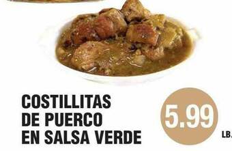 Carnicerias Jimenez Costillitas De Puerco En Salsa Verde offer