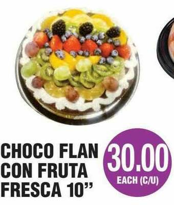 Carnicerias Jimenez Choco Flan Con Fruta Fresca 10 offer