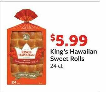 Fareway King's Hawaiian Sweet Rolls offer