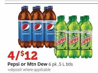 Fareway Pepsi Or Mtn Dew offer