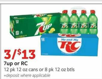 Fareway 7up Or RC offer