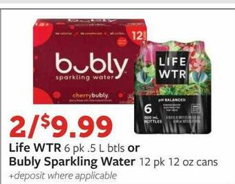 Fareway Life Wtr Or Bubly Sparkling Water offer