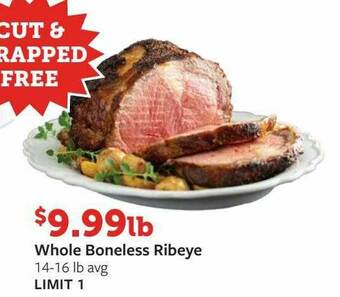 Fareway Whole Boneless Ribeye offer