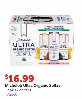 Fareway Michelob Ultra Organic Seltzer offer
