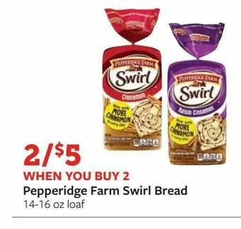 Fareway Pepperidge Farm Swirl Bread offer