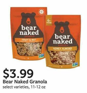 Fareway Bear Naked Granola offer