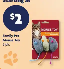 Family Dollar Family Pet Mouse Toy offer